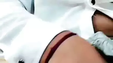 Milky boobs horny GF topless viral call to boyfriend