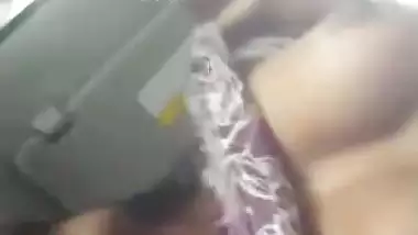 Desi college girl riding dick of lover in car viral MMS