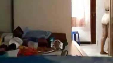 Tamil mom dress change spy video